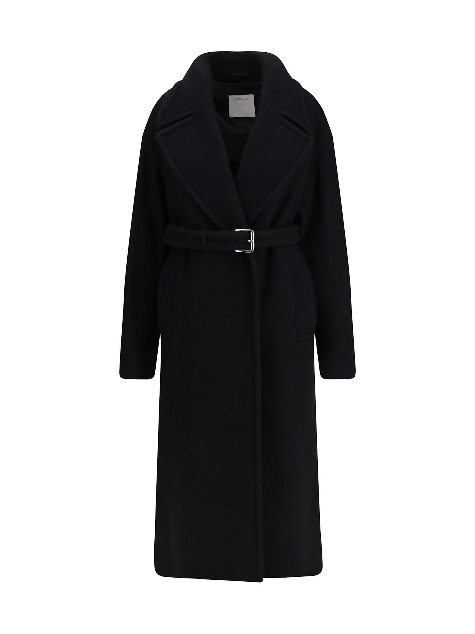 sportmax zebra coat double-faced pure wool