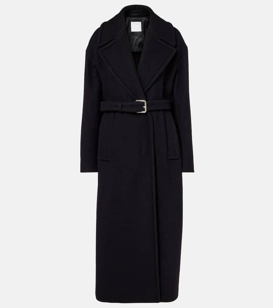 sportmax zebra virgin wool wrap coat