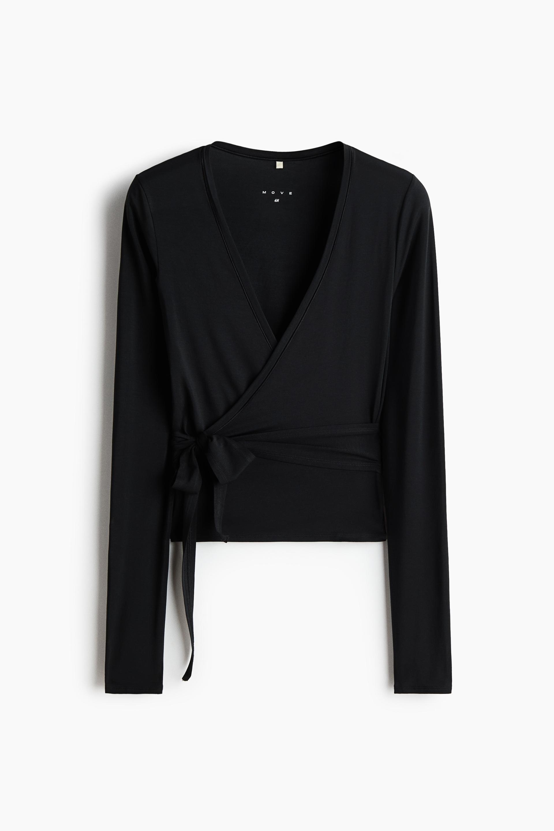 sports wrap top in modal