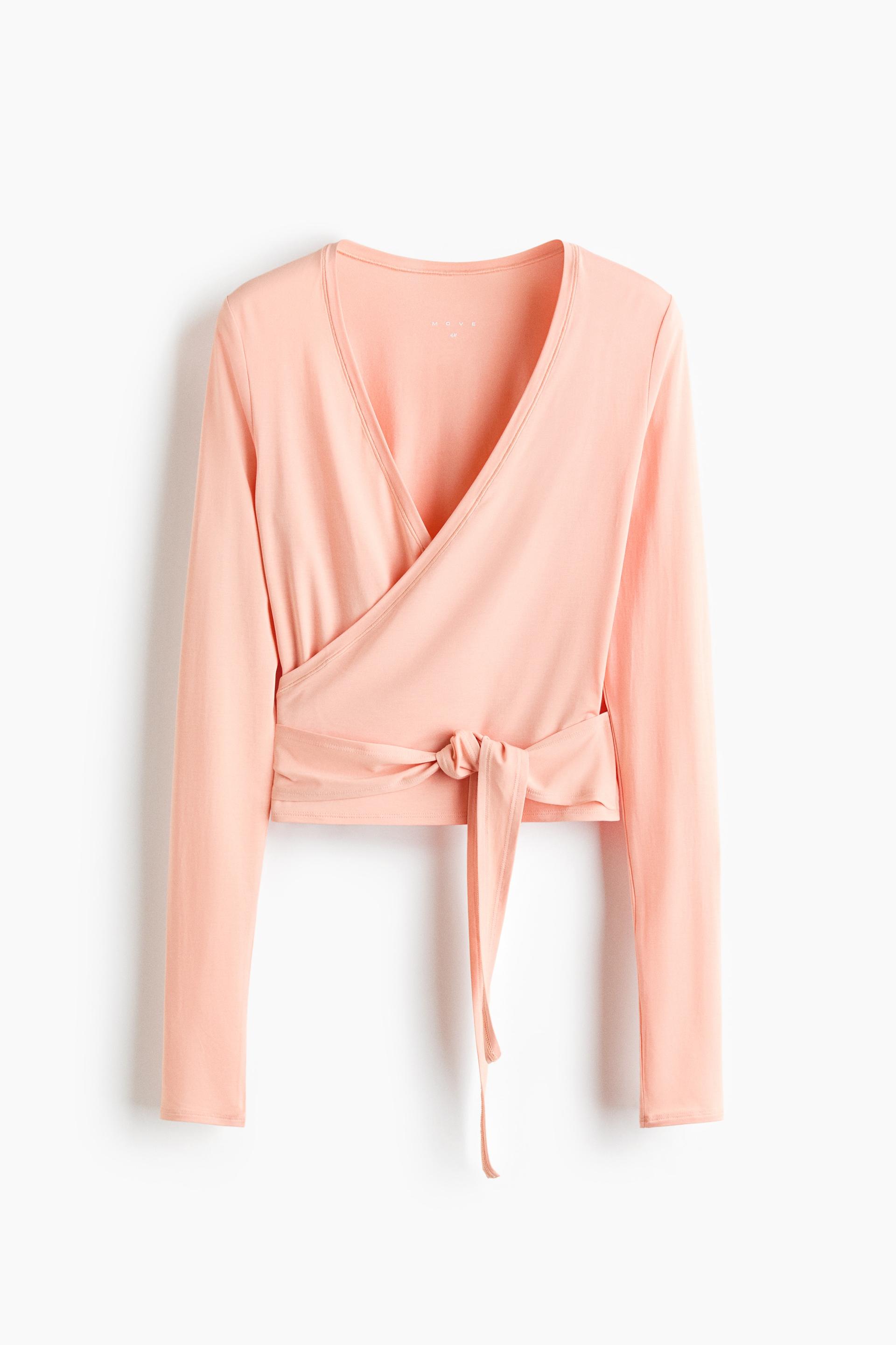 sports wrap top in modal