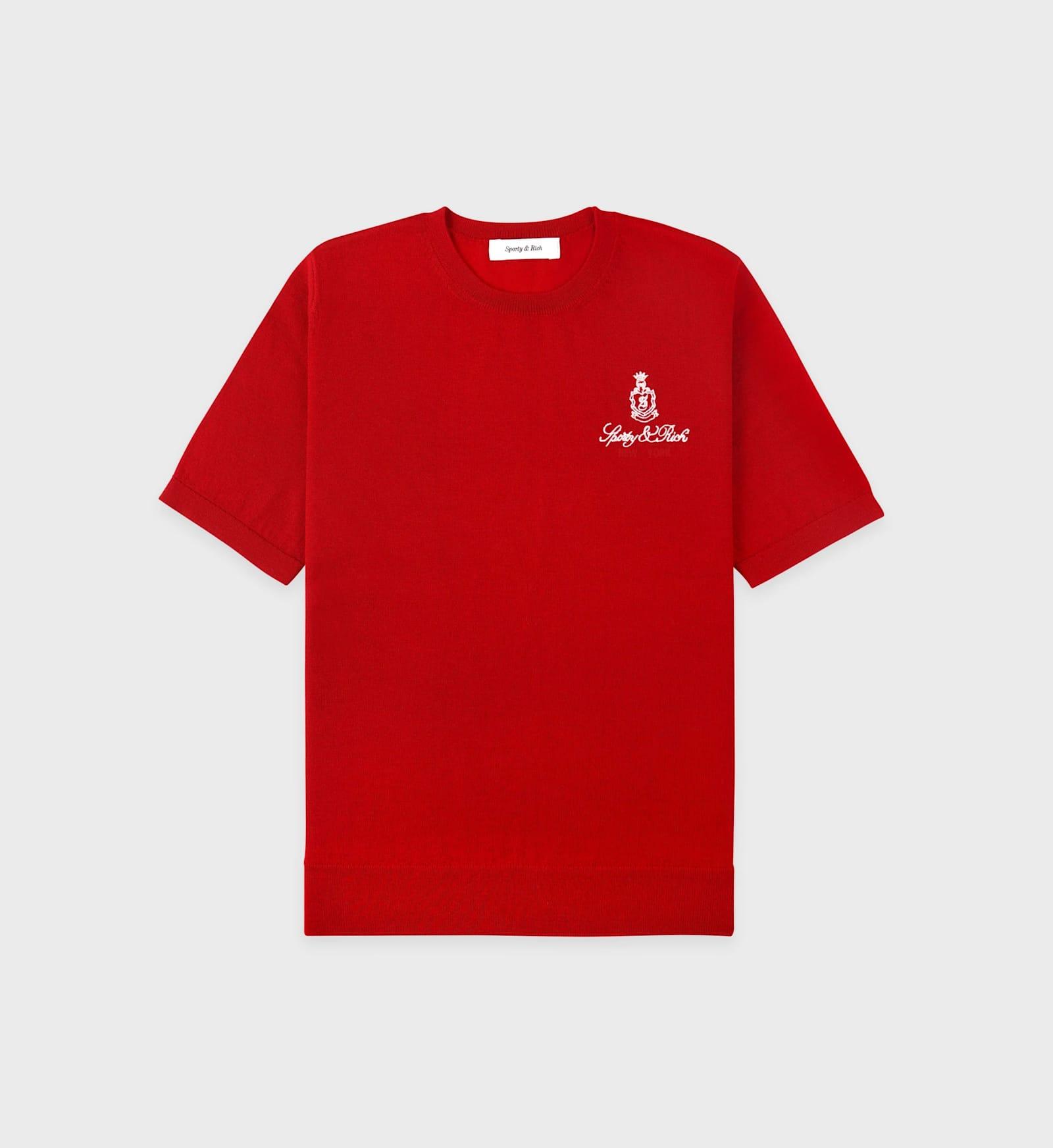 sporty & rich vendome ss merino sweater