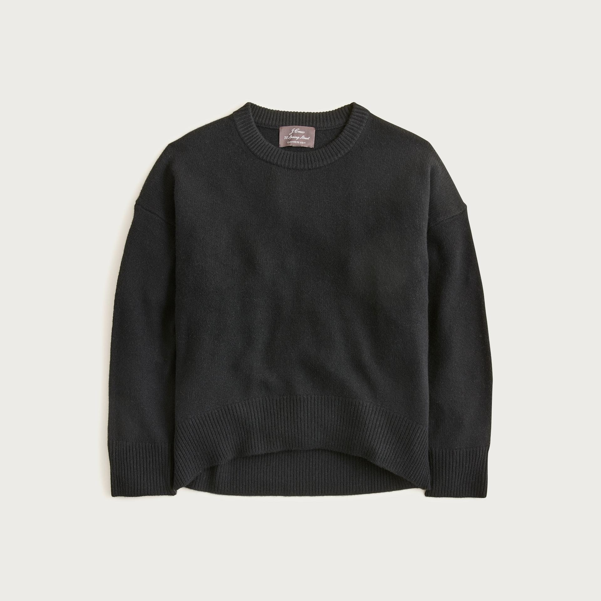spring street cashmere luxe-weight crewneck sweater