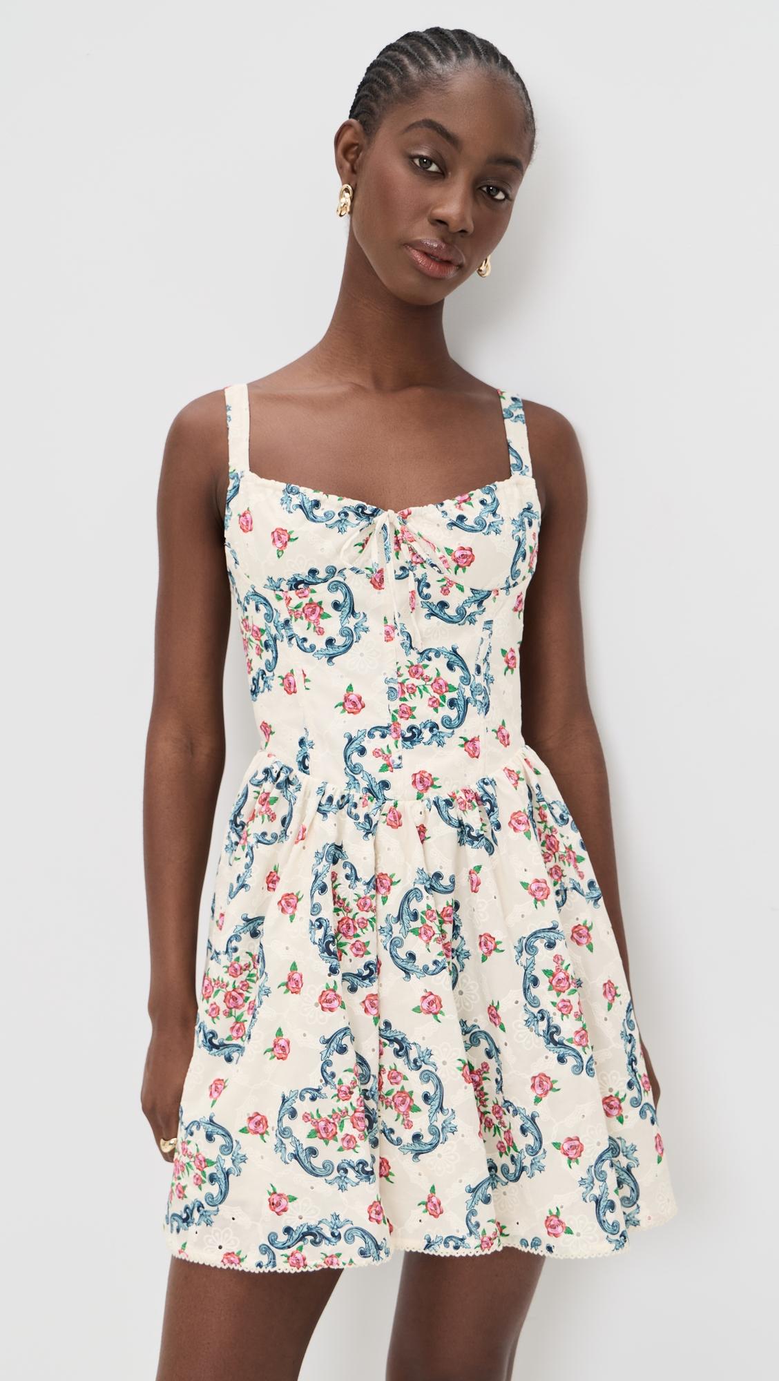 spring underwire eyelet cherish mini dress