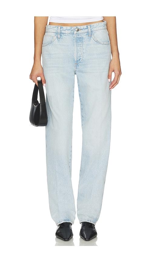 sprwmn slim boyfriend jeans in baby blue.