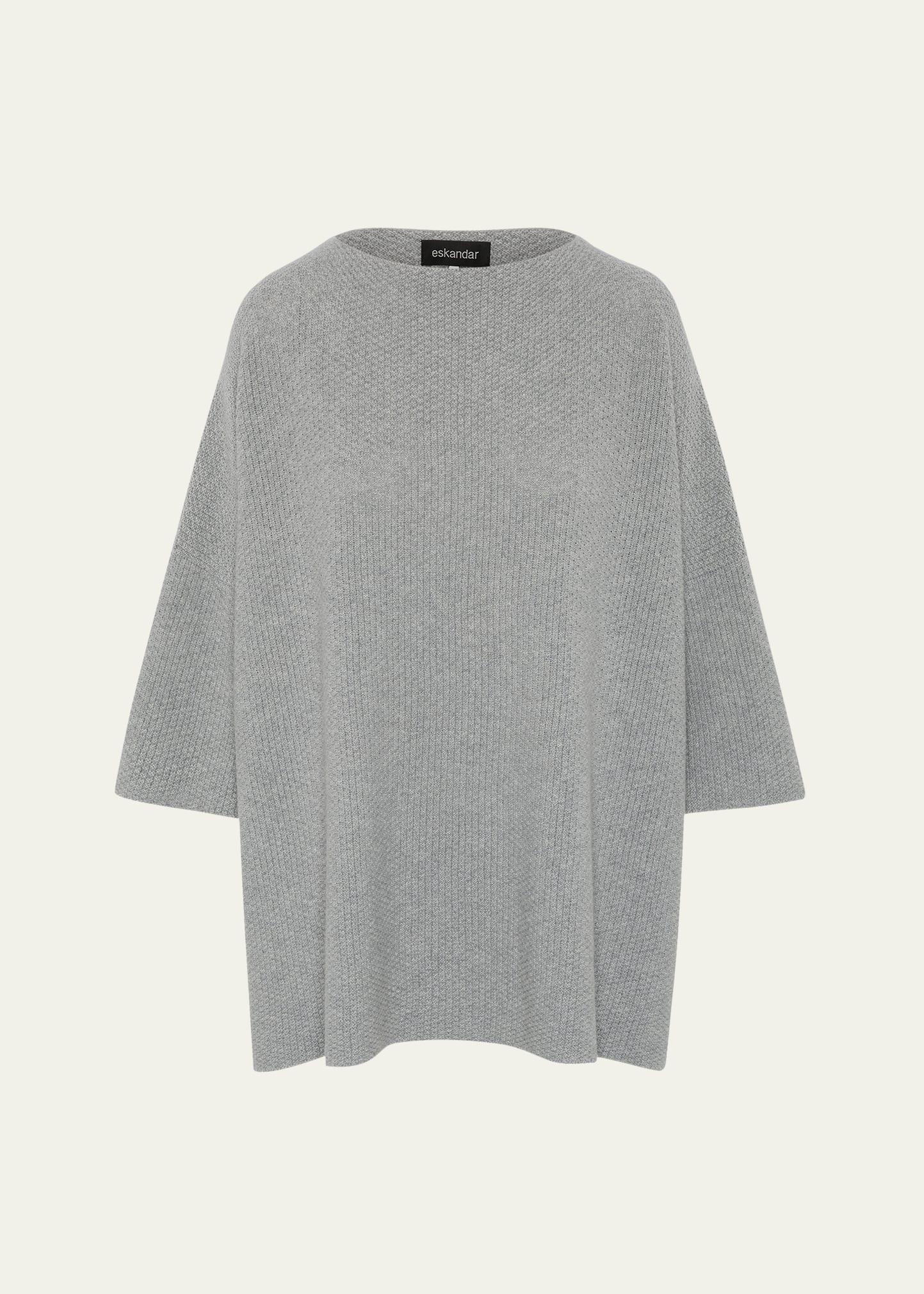 square 3/4-sleeve top (long length)