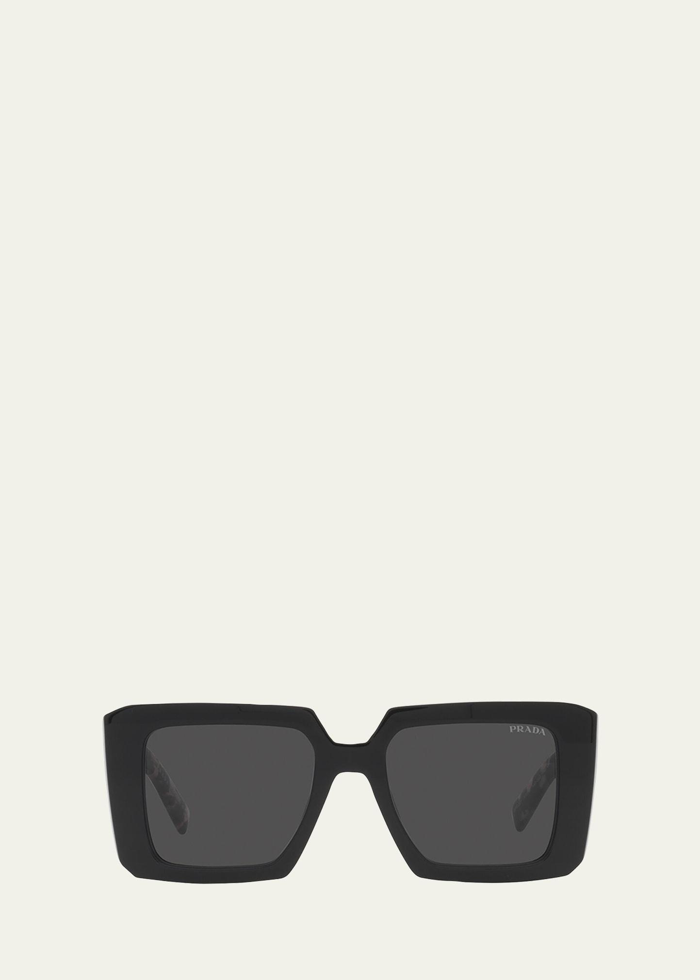 square acetate sunglasses