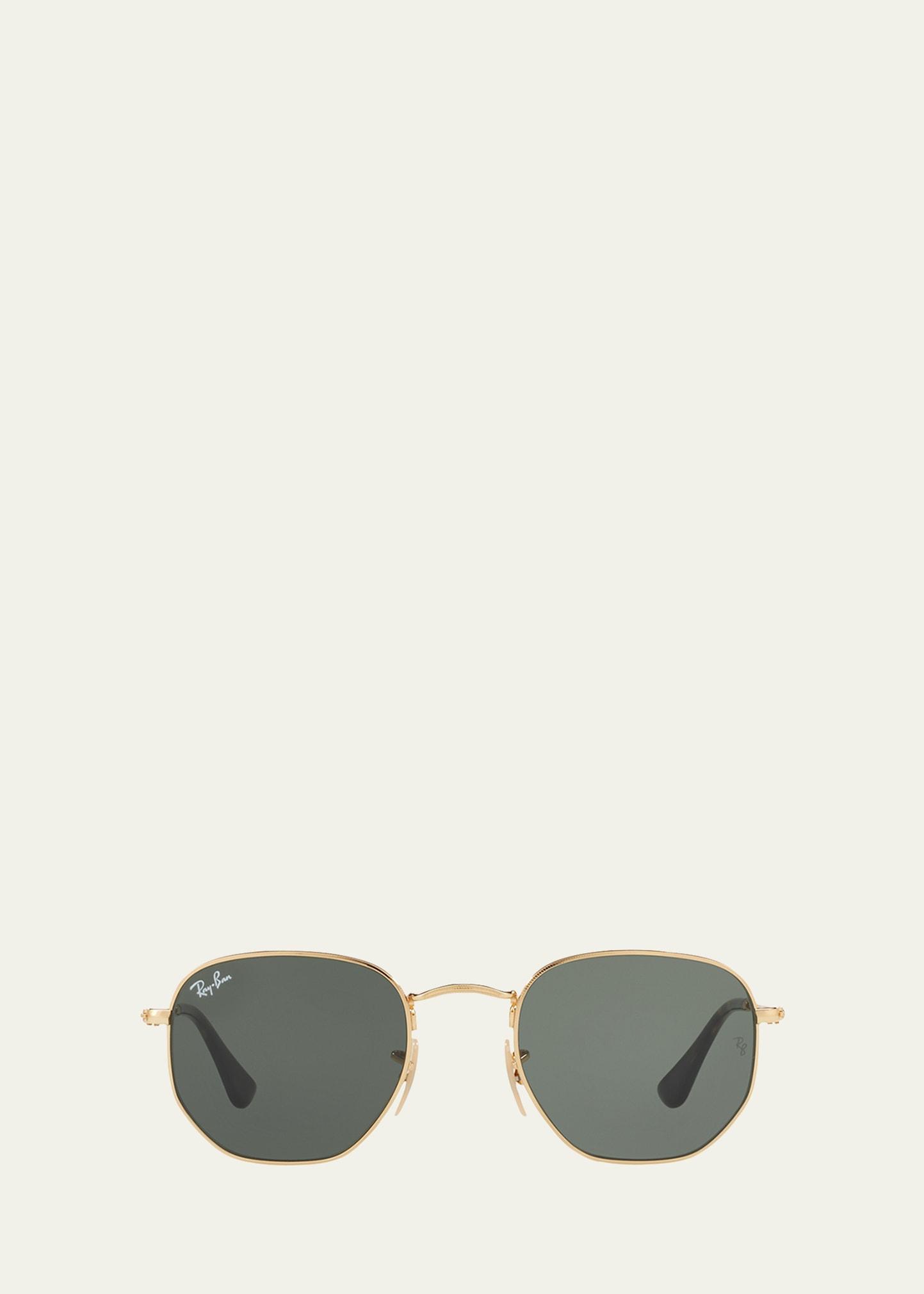 square metal keyhole sunglasses, 54mm