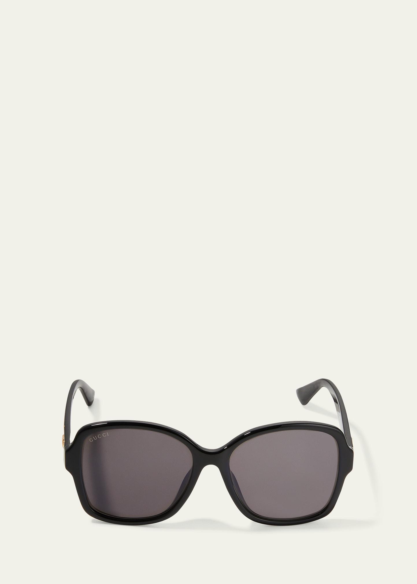 square monochromatic sunglasses