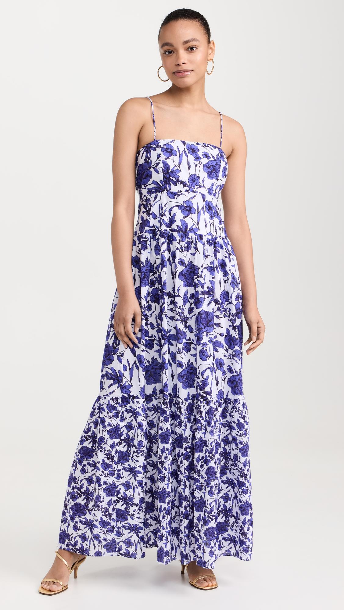 square neck maxi dress