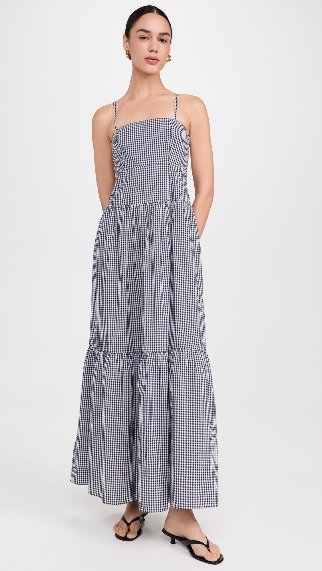 square neck maxi dress