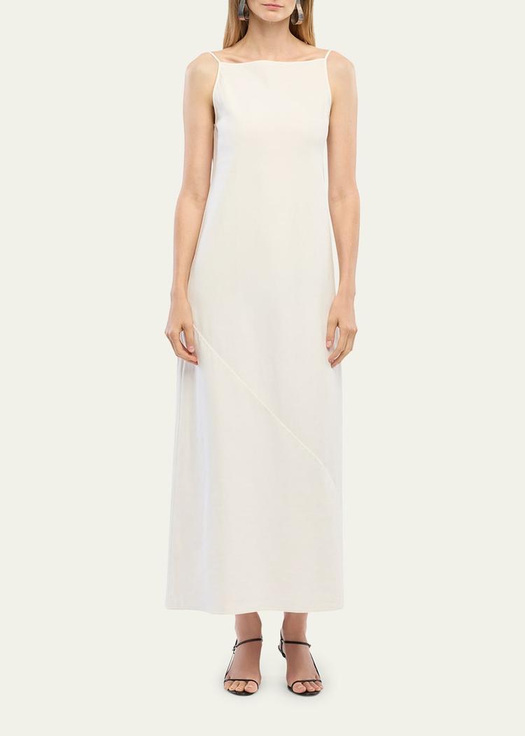 square-neck slip dress
