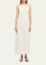 square-neck slip dress