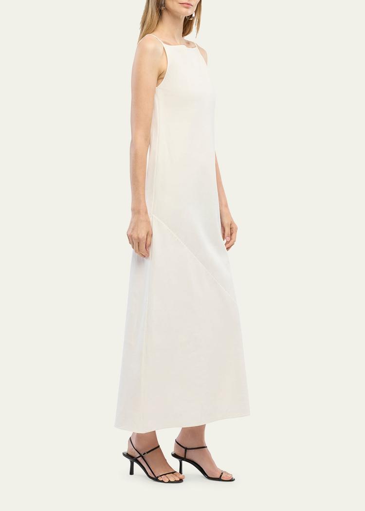 square-neck slip dress