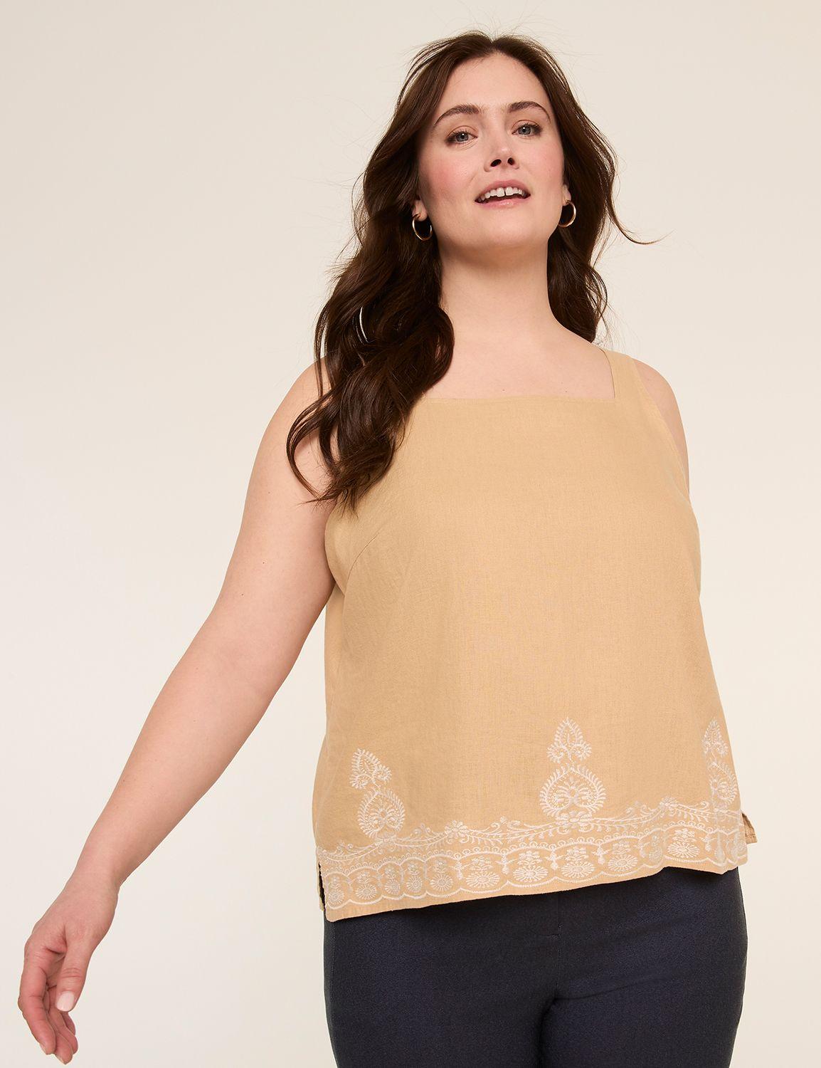 square-neck tank top