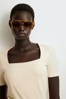 square-neck top