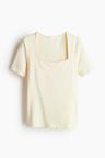square-neck top