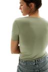 square-neck top