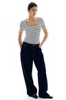 square-neck top