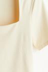 square-neck top