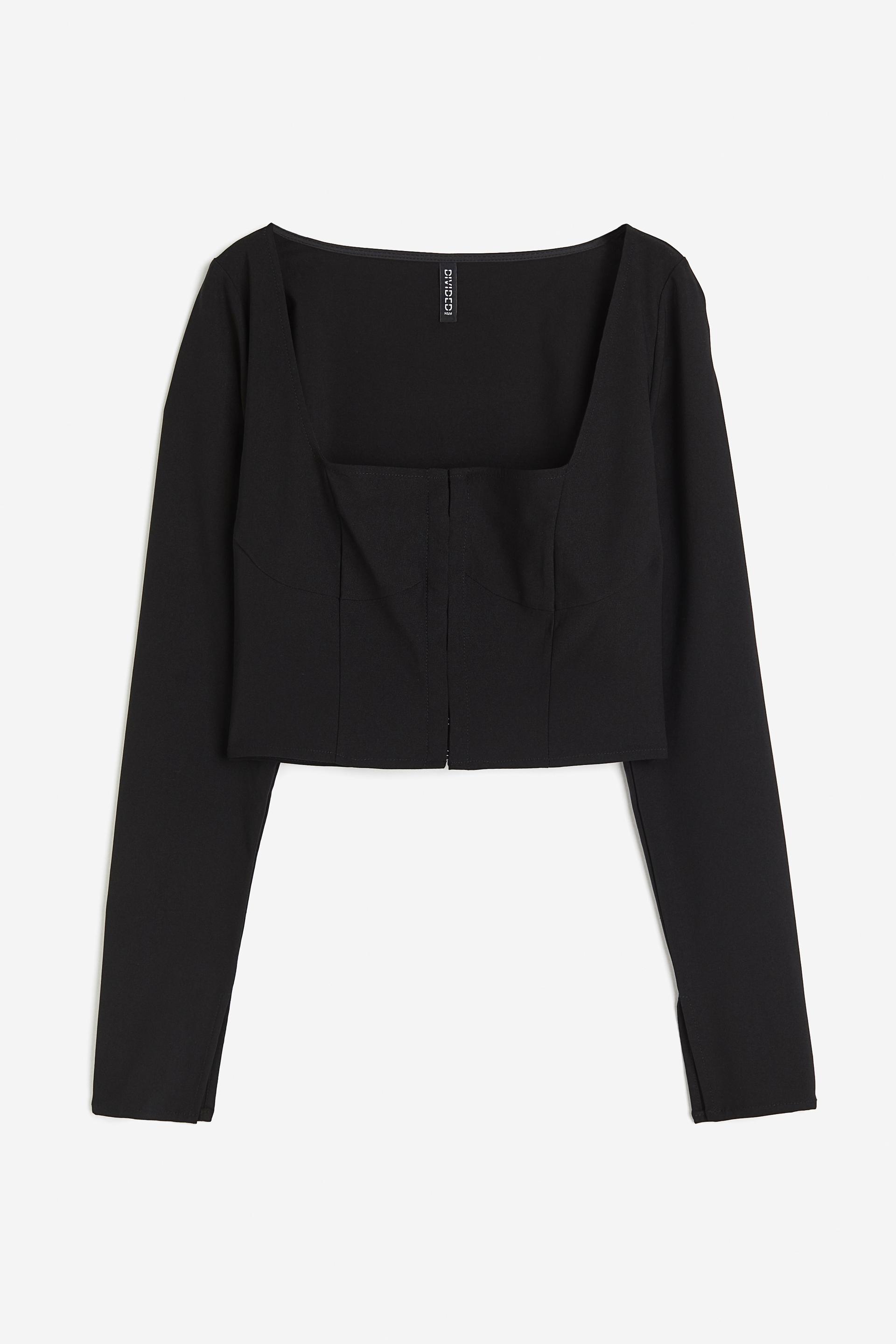 square-neck top