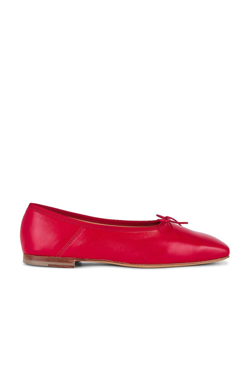 square toe ballerina flat