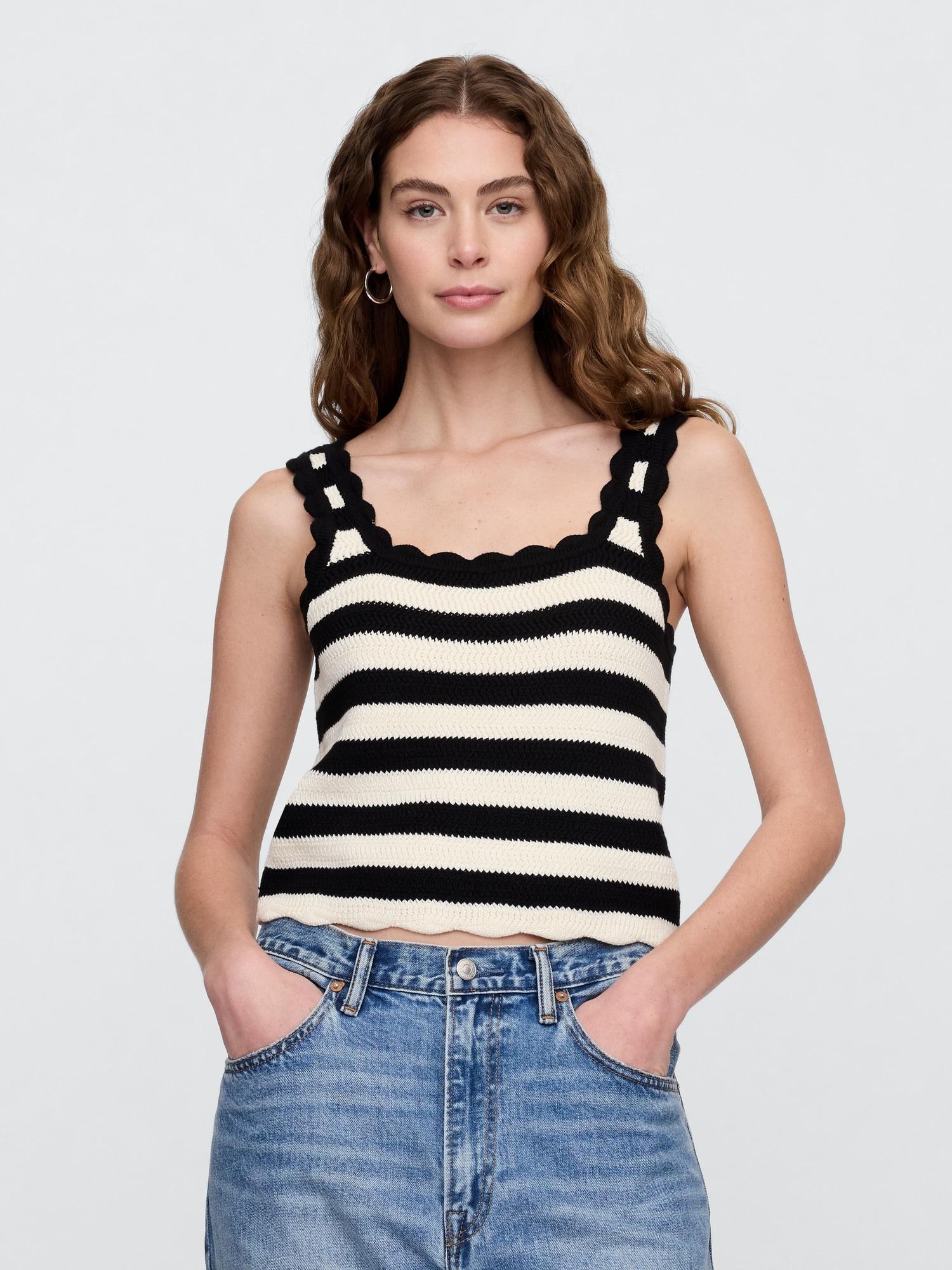 squareneck sweater tank top