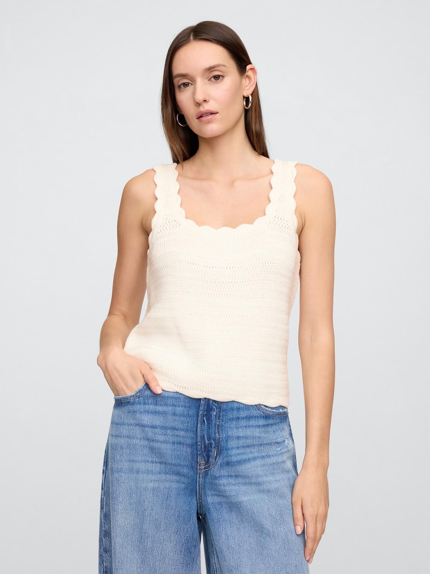 squareneck sweater tank top