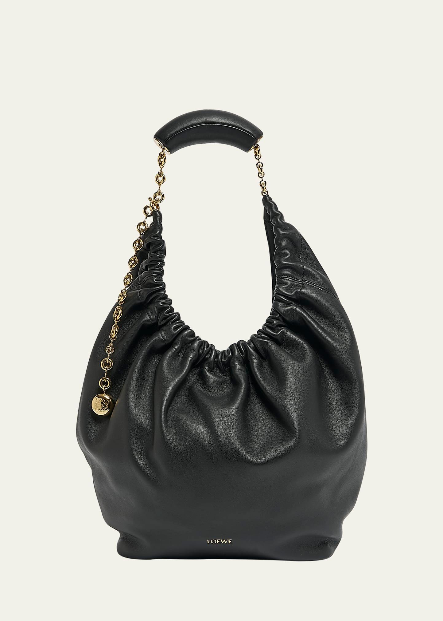 squeeze medium shoulder bag in napa leather