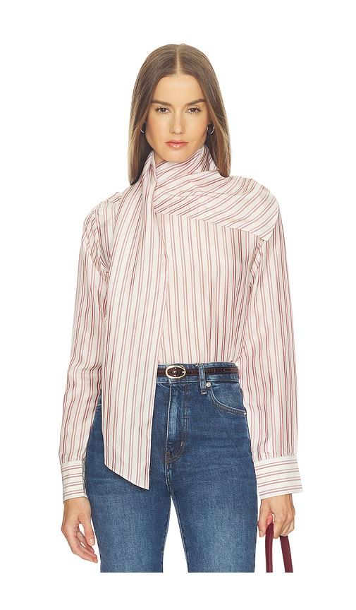 srg celeste silk top in cream.