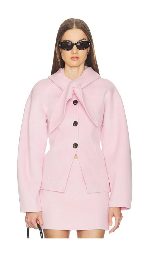 srg kaia hooded jacket in blush.