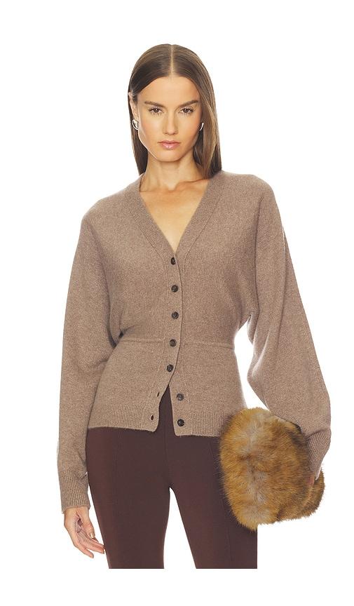 srg lieigh cashmere dolman cardigan in grey.