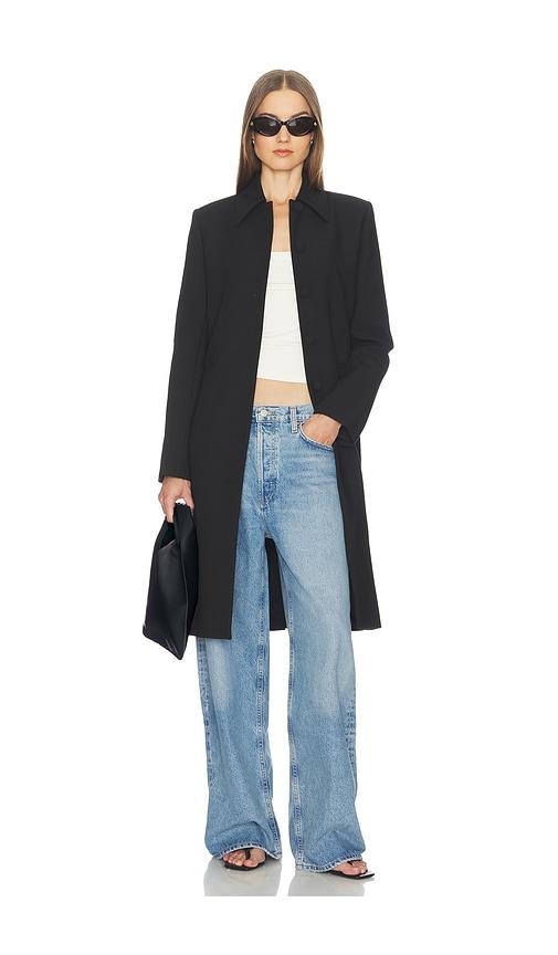 srg luna coat in black.