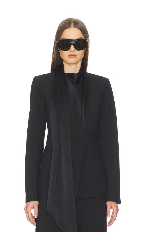 srg mira blazer in black.