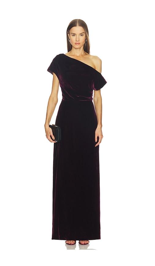 srg paola dress in wine.