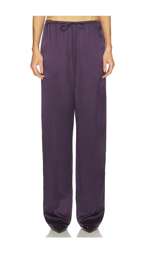 srg phoenix silk pant in purple.