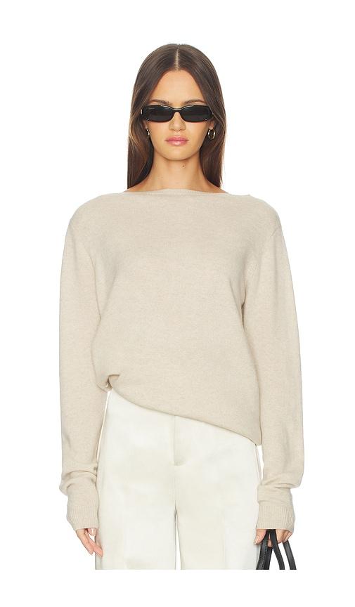 srg sarriah cashmere sweater in beige.