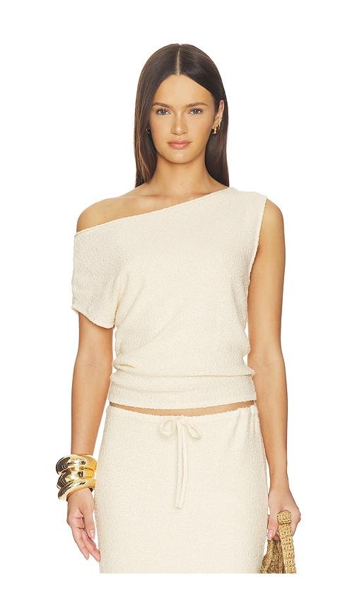 srg tamilore asymmetric top in cream.