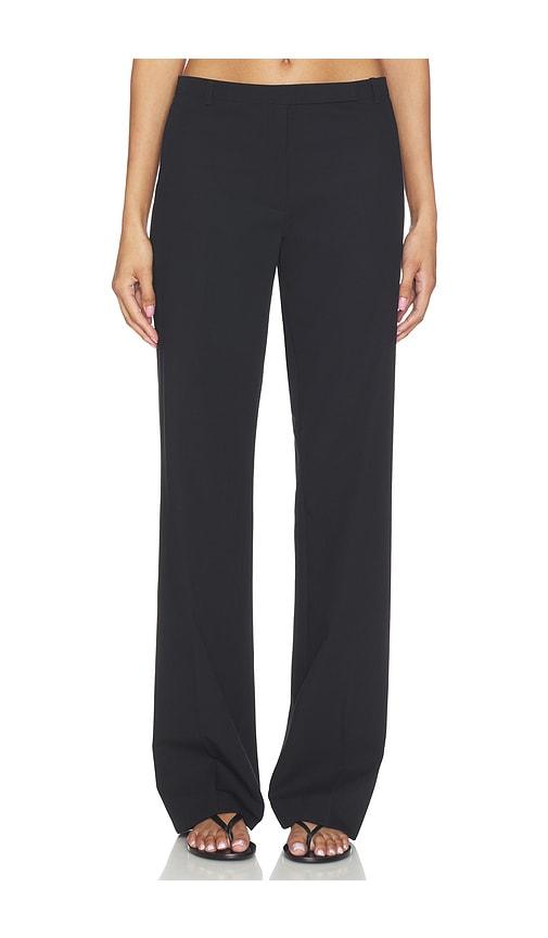 st. agni fine band 90s pants in black.