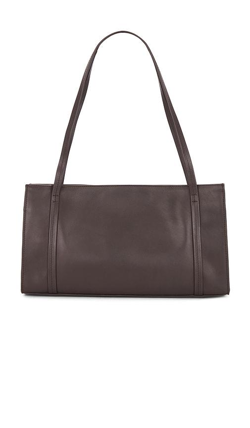 st. agni minimal pocket bag in chocolate.