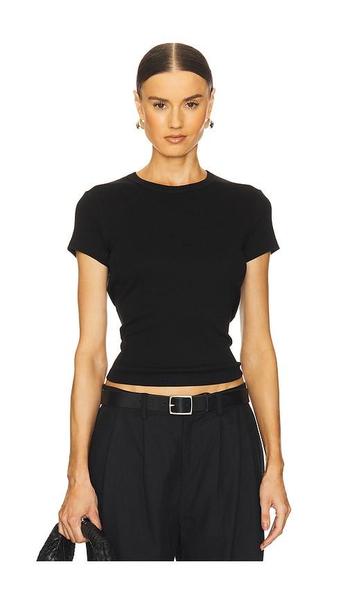 st. agni organic cotton baby tee in black.