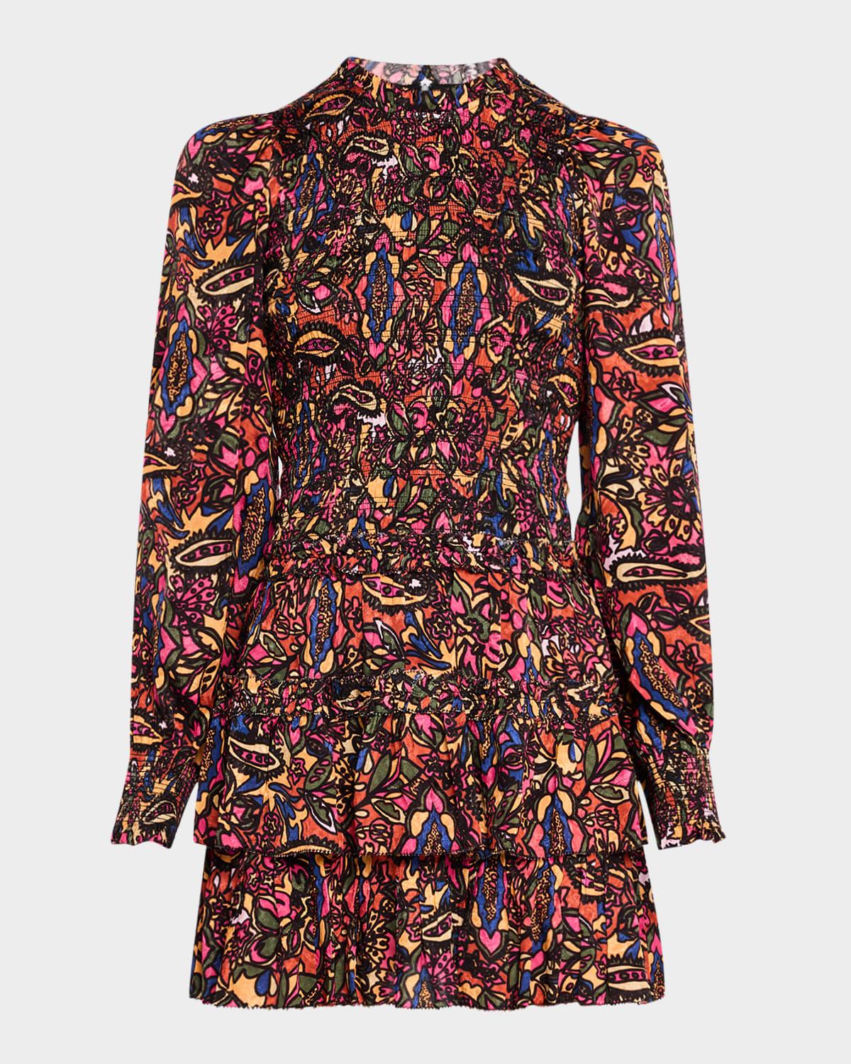 stained glass prism yolanda mini dress