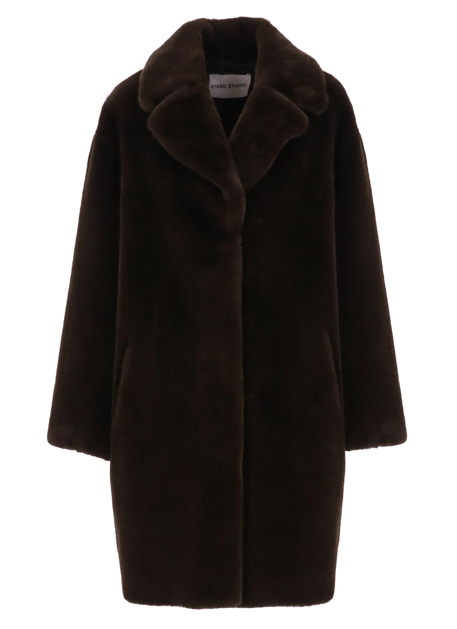 stand studio camille cocoon coat