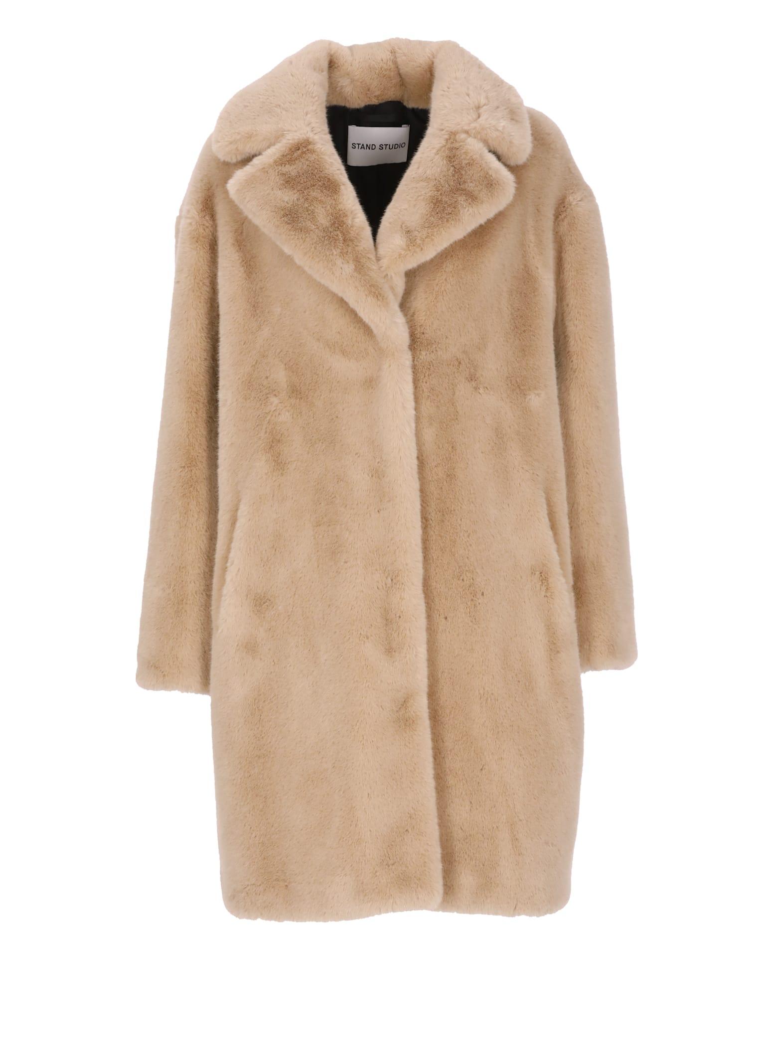 stand studio camille cocoon coat