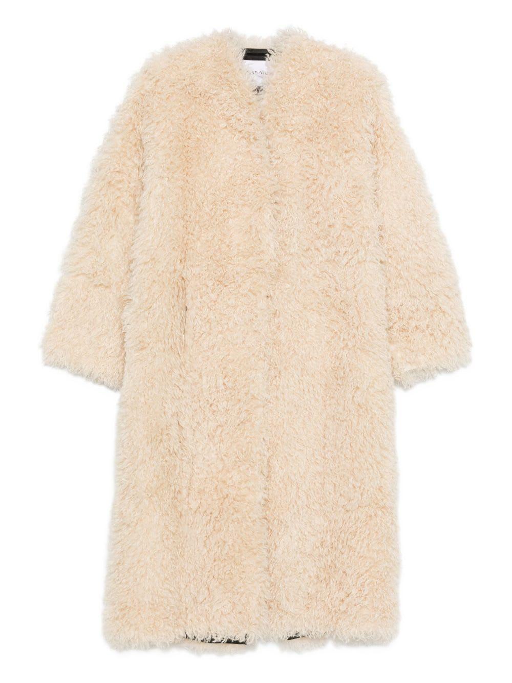 stand studio carolina faux fur coat