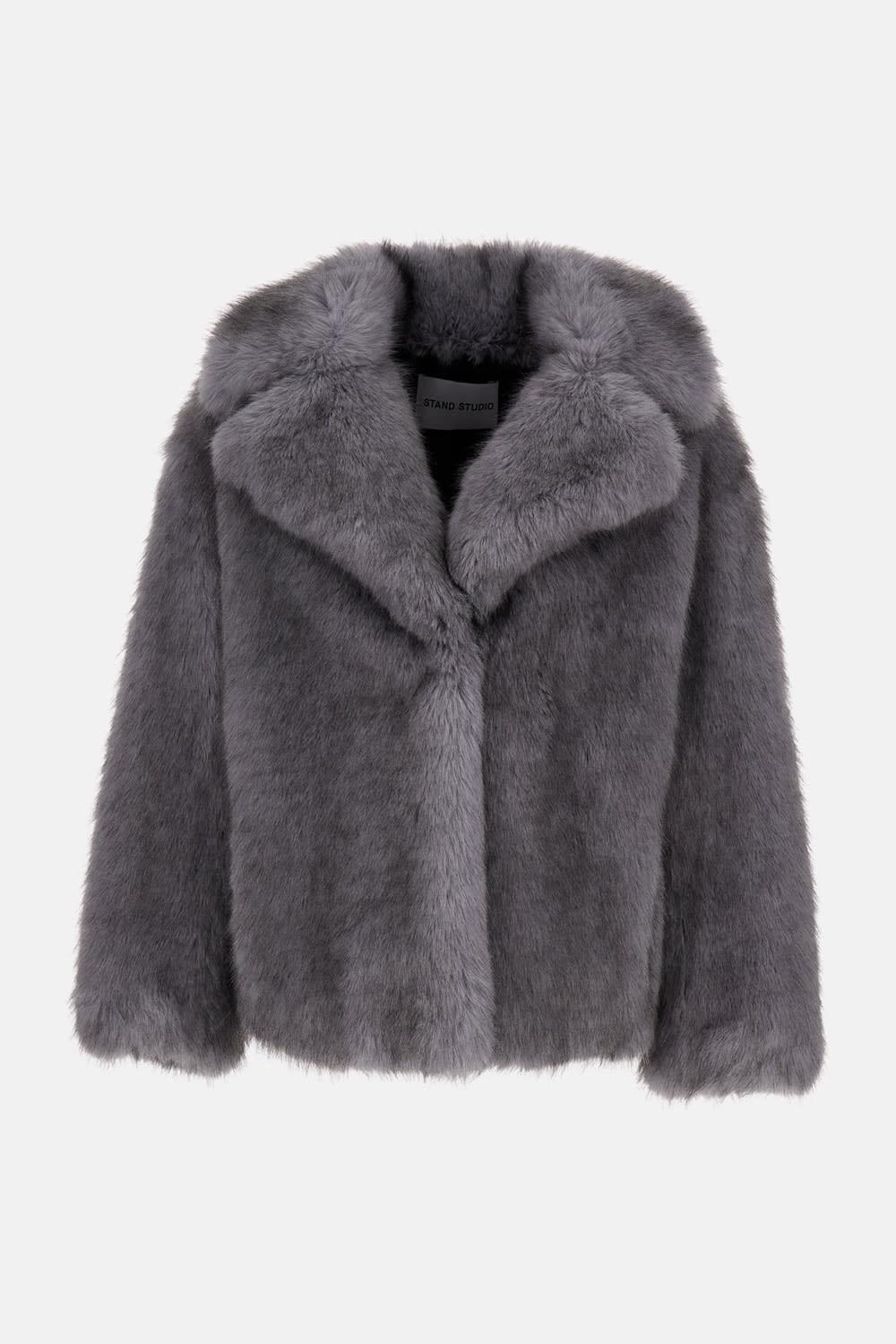 stand studio faux fur valentina jacket