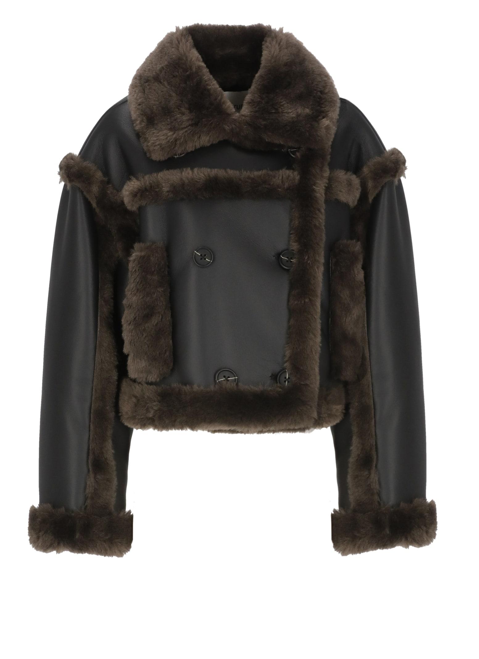 stand studio kristy cropped jacket