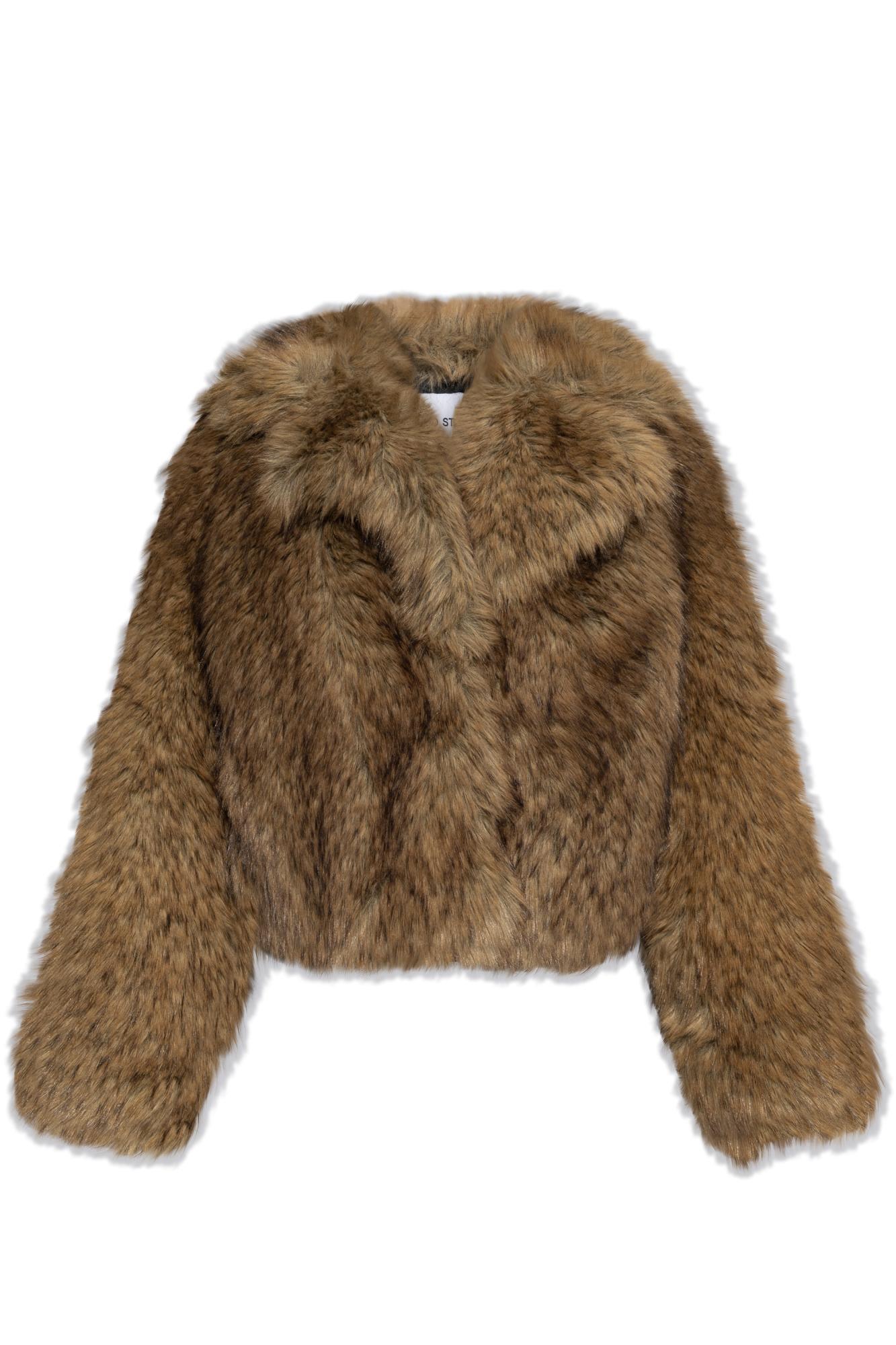 stand studio samara faux fur