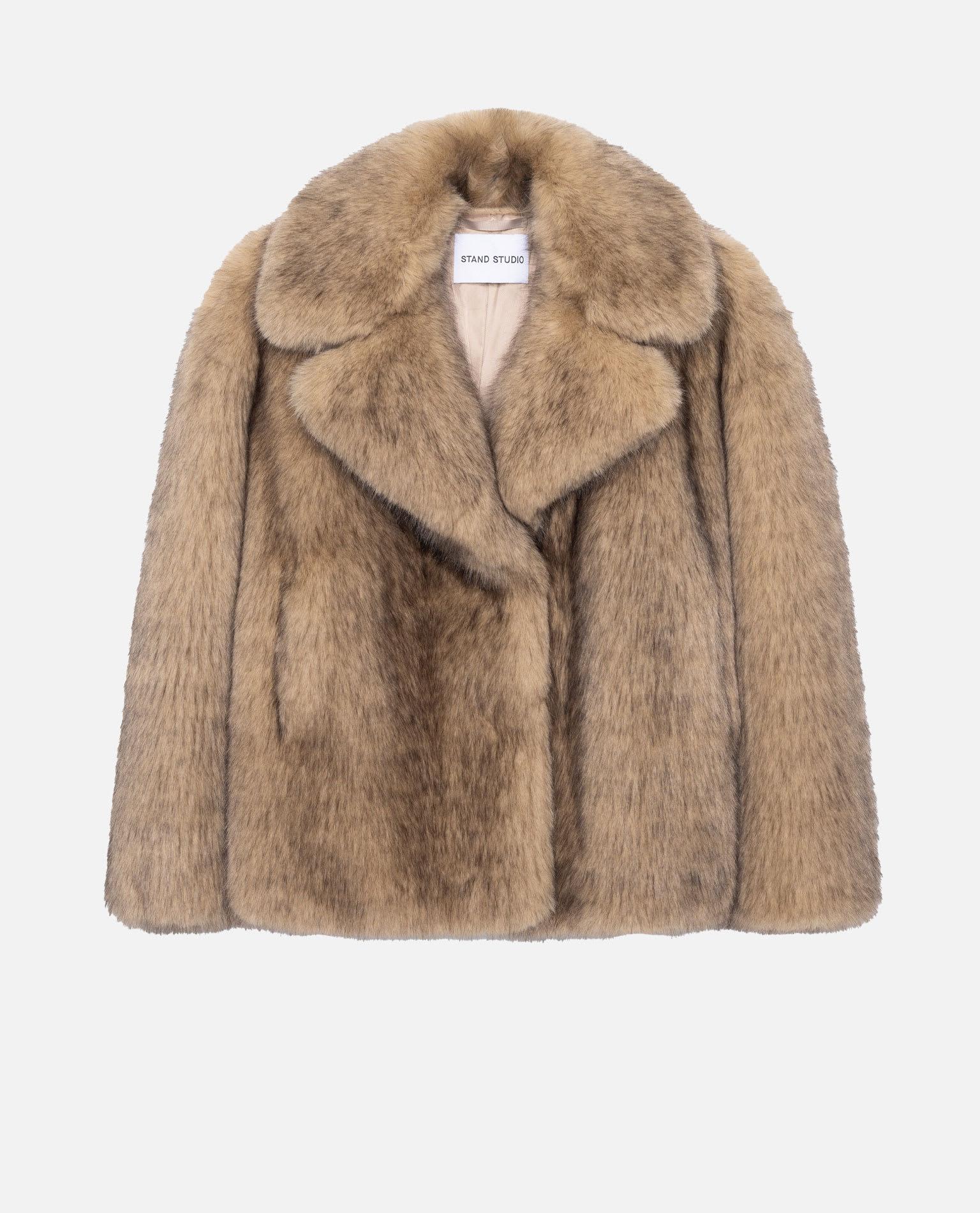 stand studio valentina faux fur