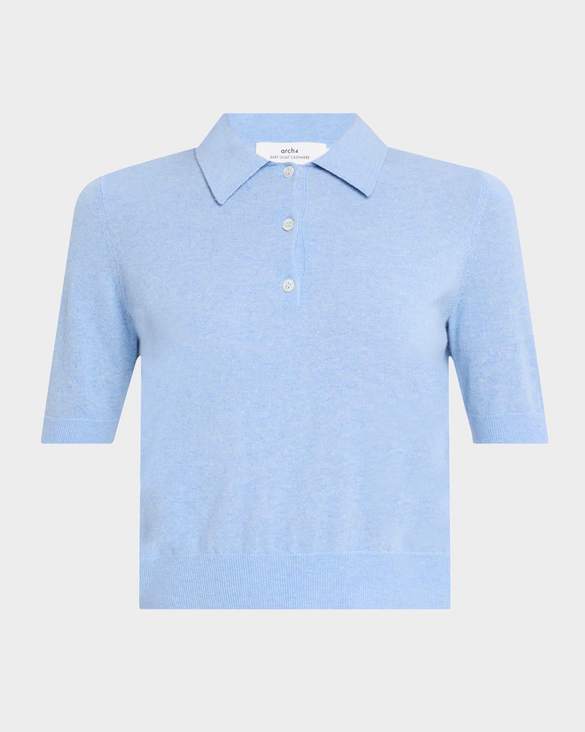 stanley short-sleeved cashmere sweater