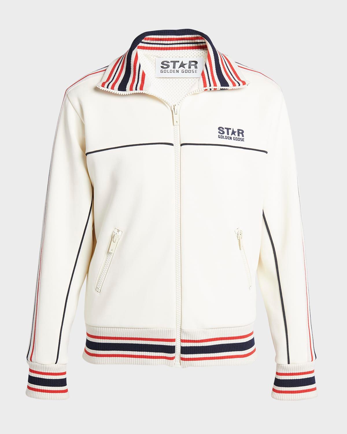 star zip-front logo track jacket